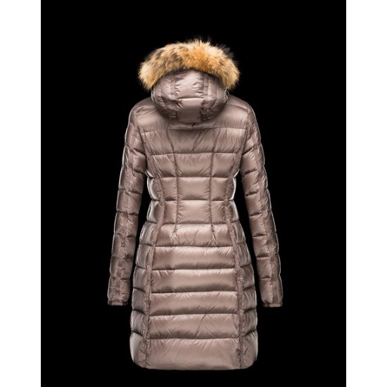 Moncler Hermifur Dam Vinterjacka Dove Grå