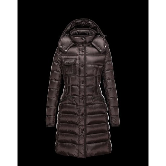 Moncler Hermine Dam Vinterjacka Dark Brun