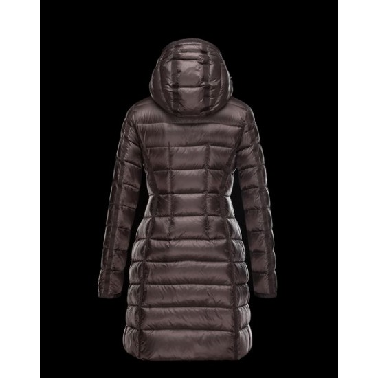 Moncler Hermine Dam Vinterjacka Dark Brun