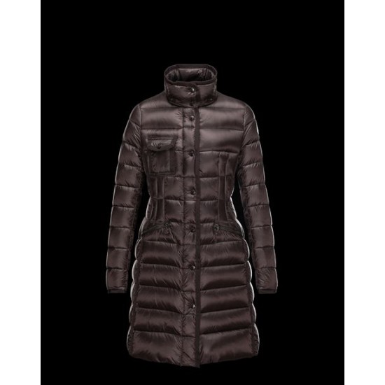 Moncler Hermine Dam Vinterjacka Dark Brun