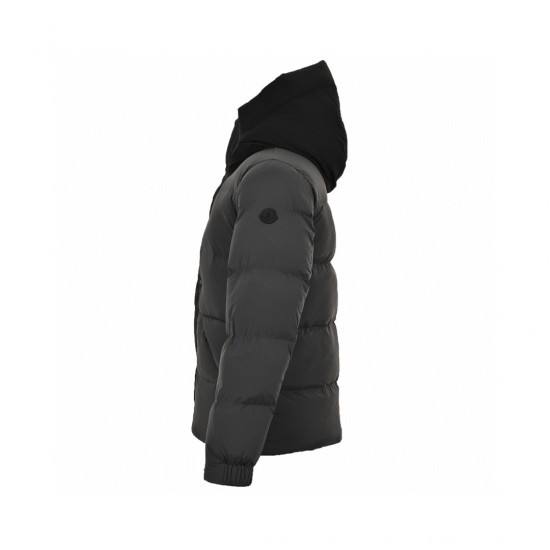 22FW Herr Moncler Madeira Hooded Short Svart Långa ärmar Dunjacka Storlek 1-5