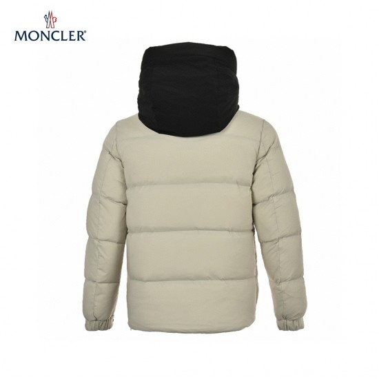 22FW Moncler Madeira Hooded Short Svart Navy Långa ärmar Dunjacka Storlek 1-5