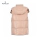 23FW Moncler Gilets Rosa Grön Ärmlös västar Vinterjacka Storlek 0-2