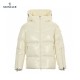 23FW Moncler Hooded Långa ärmar Short Dunjacka Beige Vinterjacka Storlek 1-4