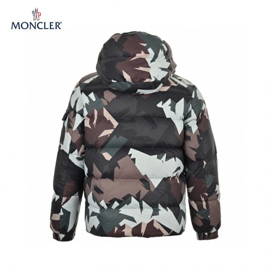 23FW Moncler Mosa Hooded Långa ärmar Dunjacka Multicolour Storlek 1-5