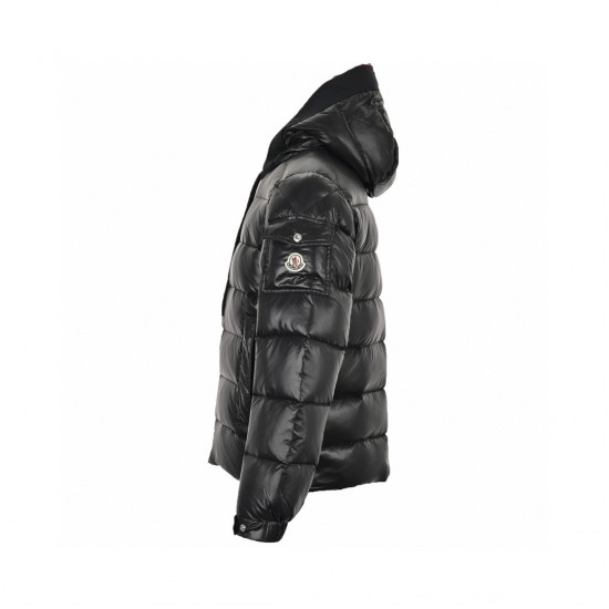 23FW Moncler Pavin Hood Svart Långa ärmar Dunjacka Storlek 1-5