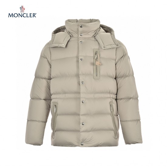 Moncler Bauges Detachable Långa ärmar Short Dunjacka Beige Vinterjacka Storlek 1-5