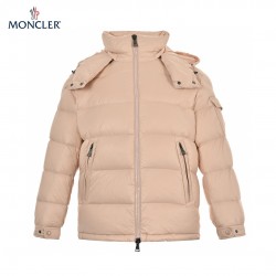 Moncler Maire Hooded Quilted Shell Rosa Långa ärmar Dunjacka Storlek 0-3 