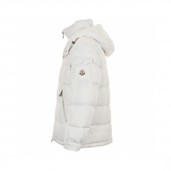 Moncler Maire Hooded Quilted Shell Vit Långa ärmar Dunjacka Storlek 0-3 