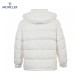 Moncler Maire Hooded Quilted Shell Vit Långa ärmar Dunjacka Storlek 0-3