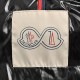 Moncler Maya 70 Logo Appliqued Quilted Shell Hooded Short Svart Dunjacka Storlek 1-5