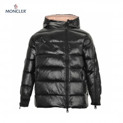 Moncler OverStorlekd Puffer Långa ärmar Short Dunjacka Svart Vinterjacka Storlek 0-3 