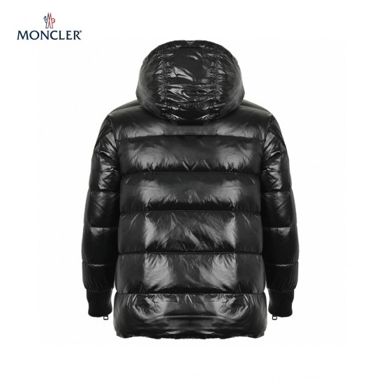 Moncler OverStorlekd Puffer Långa ärmar Short Dunjacka Svart Vinterjacka Storlek 0-3