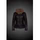 Dam Moncler Dunjacka with raccoon Jacka Krage Svart