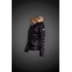 Dam Moncler Dunjacka with raccoon Jacka Krage Svart