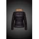 Dam Moncler Dunjacka with raccoon Jacka Krage Svart