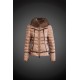 Dam Moncler Dunjacka with raccoon Jacka Krage light tan