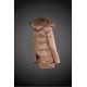 Dam Moncler Dunjacka Länge with raccoon Jacka Krage light tan