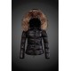 Dam Moncler Dunjacka with raccoon Jacka Krage Svart