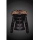 Dam Moncler Dunjacka with raccoon Jacka Krage Svart