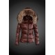 Dam Moncler Dunjacka with raccoon Jacka Krage Brun