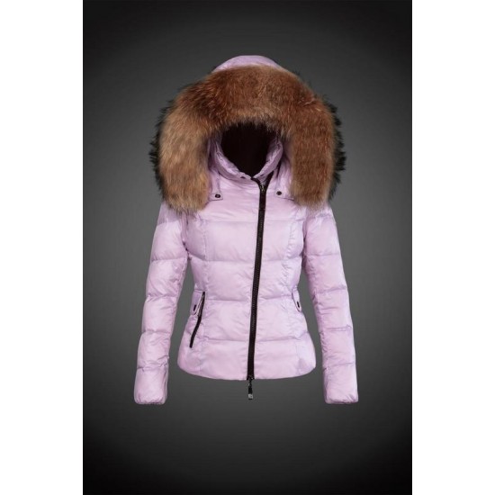 Dam Moncler Dunjacka with raccoon Jacka Krage Rosa