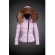 Dam Moncler Dunjacka with raccoon Jacka Krage Rosa