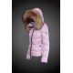 Dam Moncler Dunjacka with raccoon Jacka Krage Rosa