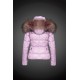 Dam Moncler Dunjacka with raccoon Jacka Krage Rosa