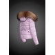 Dam Moncler Dunjacka with raccoon Jacka Krage Rosa