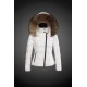 Dam Moncler Dunjacka with raccoon Jacka Krage Vit