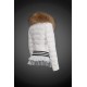 Dam Moncler Dunjacka with raccoon Jacka Krage Vit