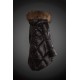 Dam Moncler Vinterjacka with raccoon Jacka Krage Svart