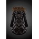 Dam Moncler Vinterjacka with raccoon Jacka Krage Svart