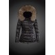 Dam Moncler Dunjacka with raccoon Jacka Krage Svart