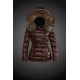 Dam Moncler Dunjacka with raccoon Jacka Krage Brun