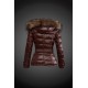 Dam Moncler Dunjacka with raccoon Jacka Krage Brun