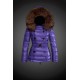 Dam Moncler Dunjacka with raccoon Jacka Krage Lila