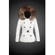 Dam Moncler Dunjacka with raccoon Jacka Krage Vit