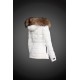 Dam Moncler Dunjacka with raccoon Jacka Krage Vit