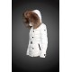 Dam Moncler Dunjacka with raccoon Jacka Krage Vit