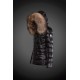 Dam Moncler Dunjacka with raccoon Jacka Krage Svart