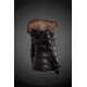 Dam Moncler Dunjacka with raccoon Jacka Krage Svart