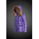 Dam Moncler Dunjacka with raccoon Jacka Krage pruple