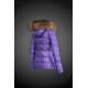 Dam Moncler Dunjacka with raccoon Jacka Krage pruple