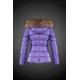 Dam Moncler Dunjacka with raccoon Jacka Krage pruple