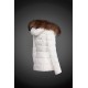 Dam Moncler Dunjacka with raccoon Jacka Krage Vit