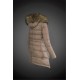 Dam Moncler Vinterjacka with raccoon Jacka Krage light tan