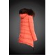 Dam Moncler Vinterjacka with raccoon Jacka Krage orange