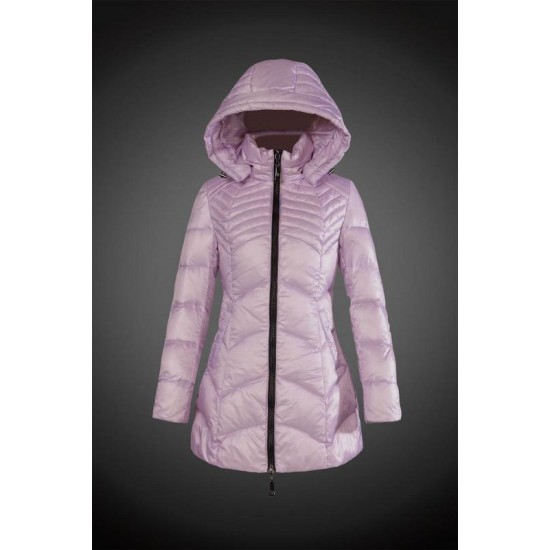 Dam Moncler Vinterjacka Länge with Kepsar Rosa